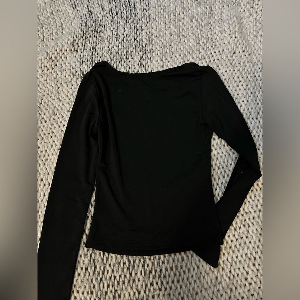 Open back long sleeve top